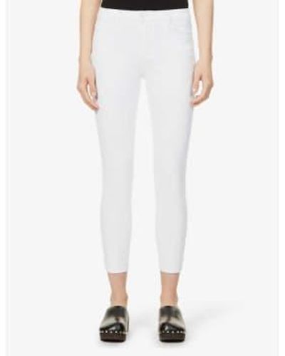 PAIGE Hoxton crop jeans- crujiente blanco