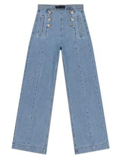seventy + mochi Marie Jeans Summer Vintage - Bleu