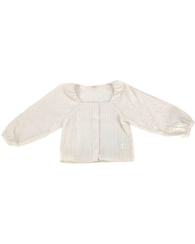 Bellerose Alix Woman Stripe A Shirt - White