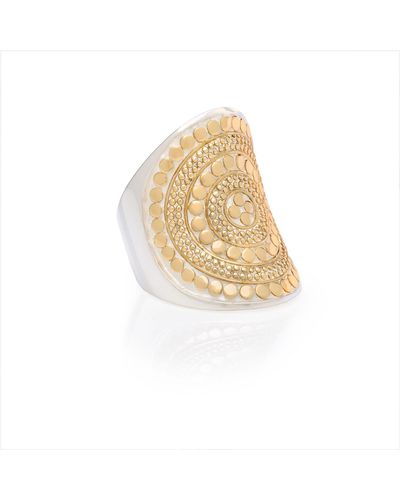 Anna Beck Beaded Saddle Ring 1 - Metallizzato