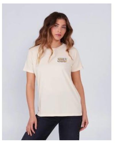 Salty Crew - T-shirt Oversize Crème Femme - M - White