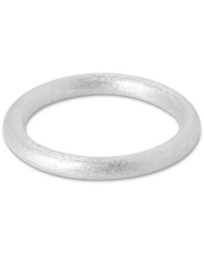 Lulu Colour Ring Brushed Silver Plated 55 - Metallic