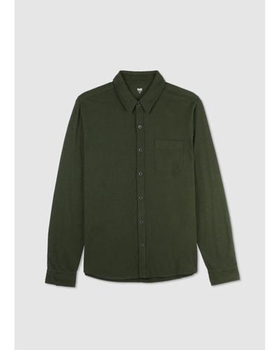 PAIGE Mens Stockton Button Up Shirt In Mountain Pine - Verde