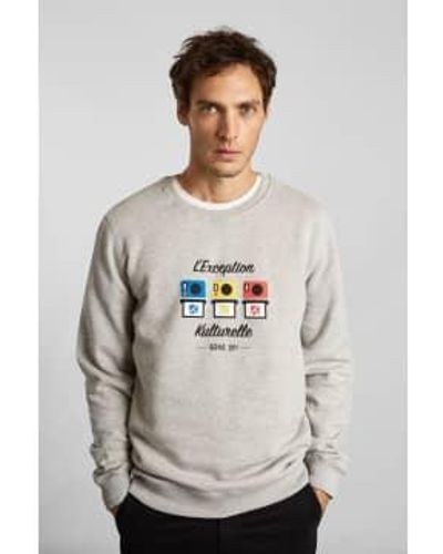 L'Exception Paris Organic Cotton Sweatshirt Collaboration 10 Years L Exception X Kulte Xs - Grey