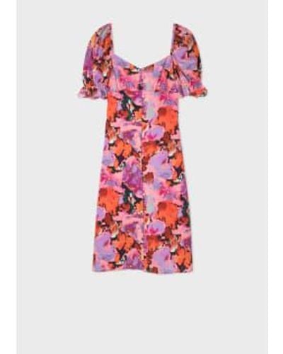 Paul Smith Floral Printed Dress - Rosso