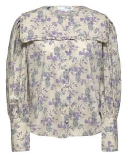 SELECTED Lilac Collared Shirt - Multicolore