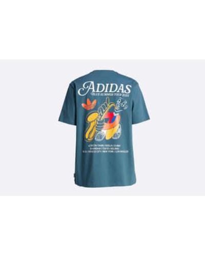 adidas Leisure Tee L / Azul - Blue