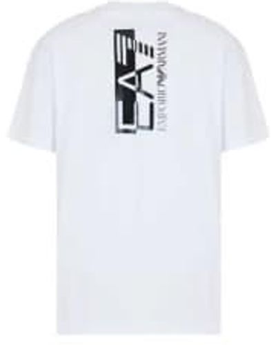EA7 Camiseta con logotipo de – xl, blanco