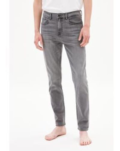 ARMEDANGELS Aarjo tapered harbor - Grau