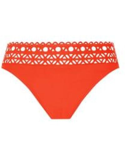 Lise Charmel Ajourage Couture Low Waist Bikini Brief - Red