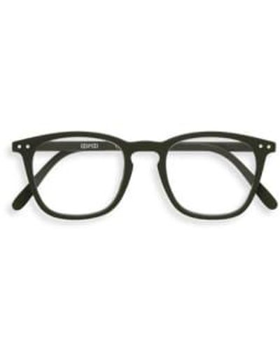 Izipizi Reading Glasses Kaki Green Trapeze 2.5 - Black