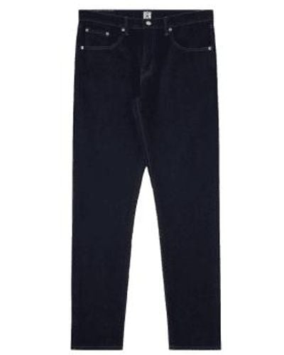 Edwin Made In Japan Slim Tapered Kaihara Pure Jeans Rinsed - Blu