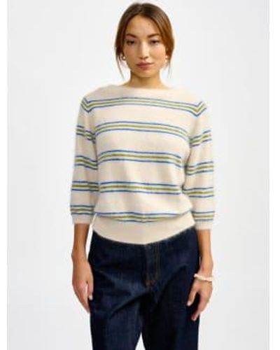 Bellerose Dature Stripe Sweater - Gray