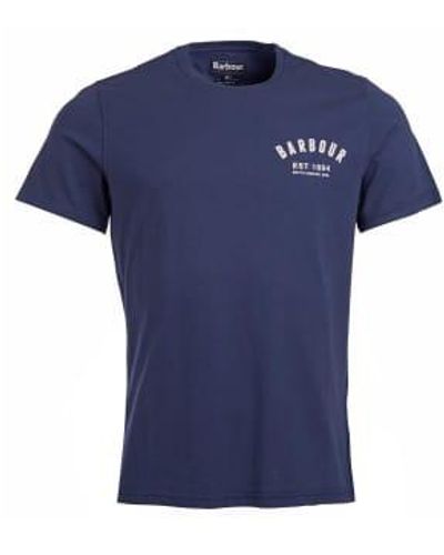 Barbour Preppy T-shirt Tee New - Blue