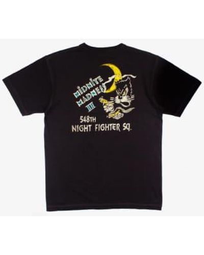 Buzz Rickson's 548. nacht fighter squadron t -shirt - Schwarz