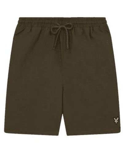 Lyle & Scott Plain Swin Shorts Olive - Verde