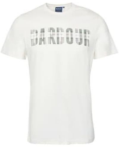 Barbour Thurford tee flüstern weiß