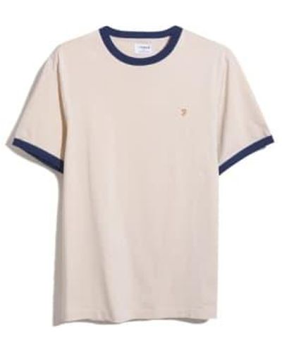 Farah F4kfd041 Groves Ringer T Shirt - Multicolour