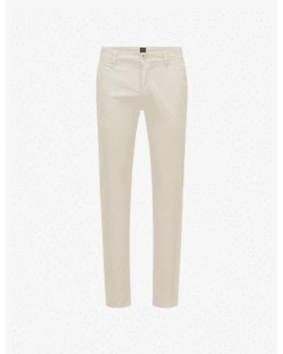 BOSS Jeans chinos slim schino blanco abierto - Neutro