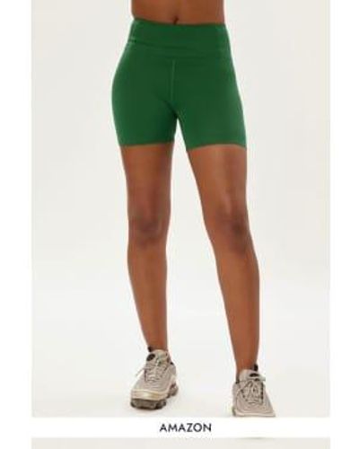 GIRLFRIEND COLLECTIVE Pantalones cortos carrera flotante - Verde