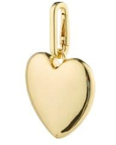 Pilgrim Charm maxi heart pendant - Mettallic