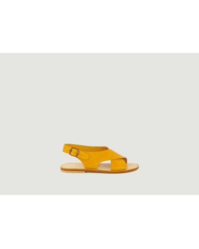 Sessun Theva Desert Sun Sandals - Yellow