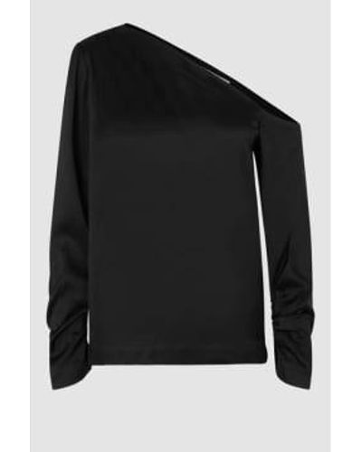 Second Female Galeries One Shoulder Blouse - Nero