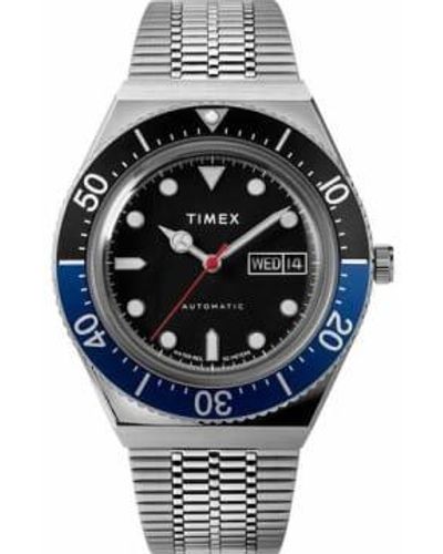 TIMEX ARCHIVE 40mm Stainless Steel M 79 Automatic Bracelet Watch Os - Metallic