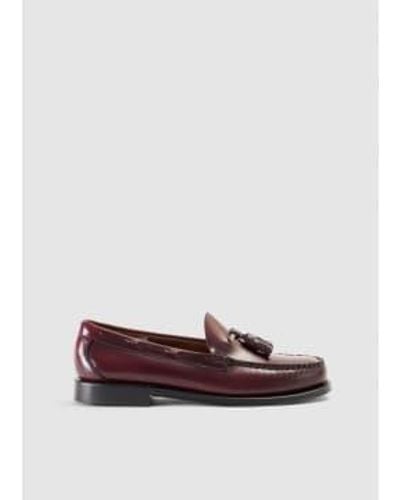G.H. Bass & Co. Gh Bass And Co Mens Weejun Heritage Larkin Moc Tassel Loafers In Wine - Multicolore