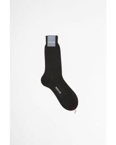 Bresciani Dotted Cotton Socks - Black