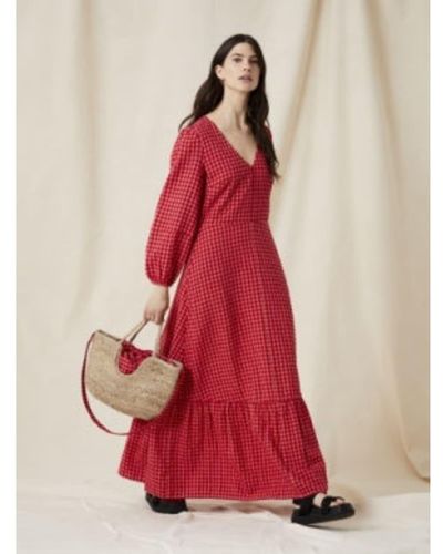 Great Plains Gingham Check Dress - Red