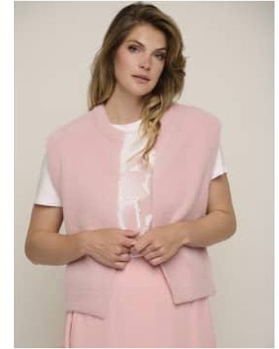 Rino & Pelle Elona Short Waistcoat Rose Uk 6 - Pink