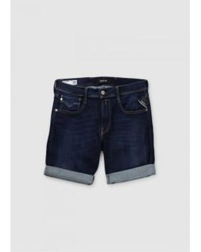 Replay S New Anbass Shorts - Blue