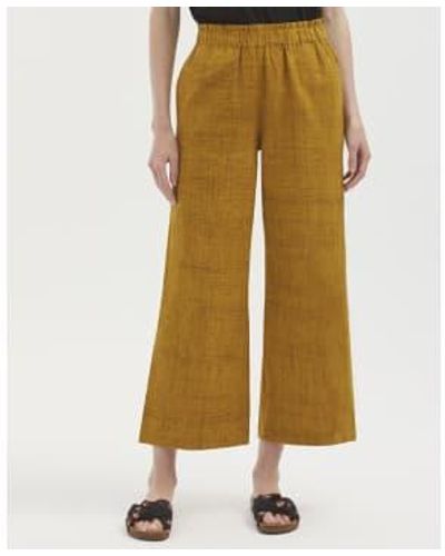 Nice Things Pantalon Chambray - Yellow