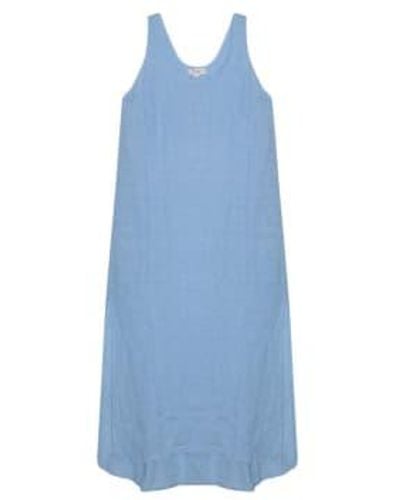 Cashmere Fashion Crossley Linen Dress Litim Xs / - Blue