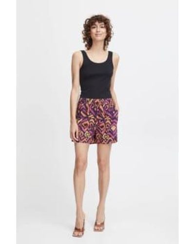 B.Young Byoung Mjoella Shorts 2 In Ikat Mix - Rosso