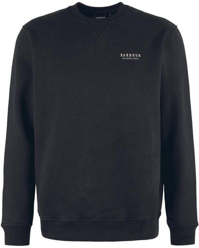 Barbour International Charlton Crew Neck Sweatshirt Sage in Grey