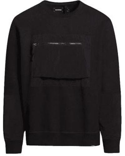 NEMEN Jynx Chest Pocket Sweatshirt Ink - Nero