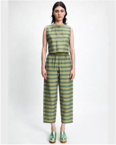 Rita Row Kronk Trousers Stripe - Verde