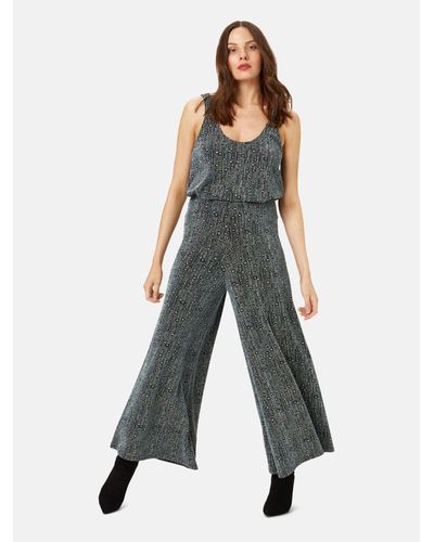 Traffic People Blue Disco Palazzo Trousers