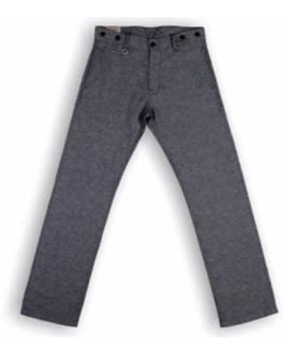 Pike Brothers 1942 pantalón caza lino gris humo