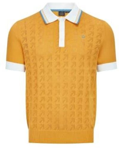 Merc London Newton tricoté Polo - Orange