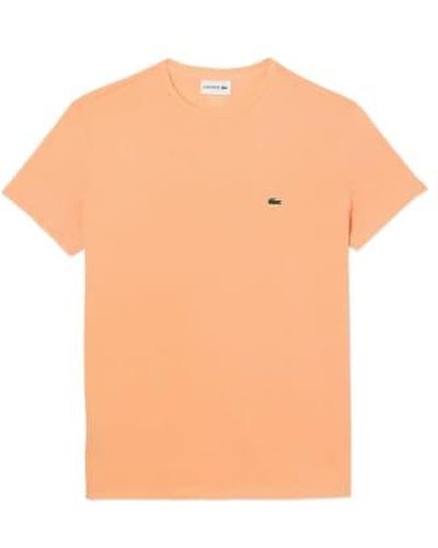 Lacoste T-shirt aus pimabaumwolle th6709 - Orange