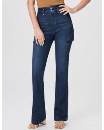 PAIGE Jeans poche cargaison Gracie Lou Dion - Bleu