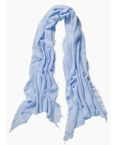 PUR SCHOEN Hand Felted Cashmere Soft Scarf + Gift Wool - Blue