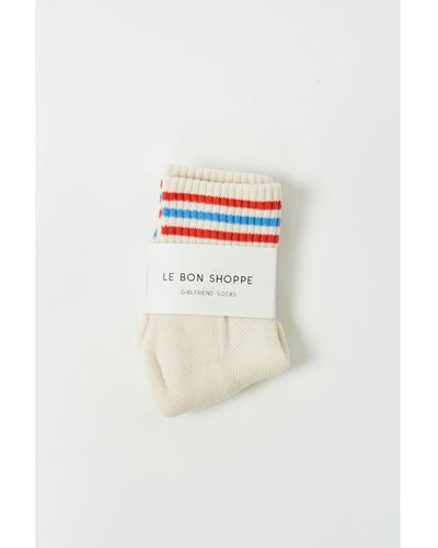 LE BON SHOPPE Leche Girlfriend Socks - White
