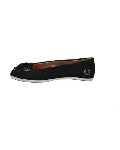 Fred Perry Black Kilted Loafer Amy Winehouse - Nero