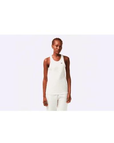 Lacoste Organic Cotton Tank Top 34 / - White