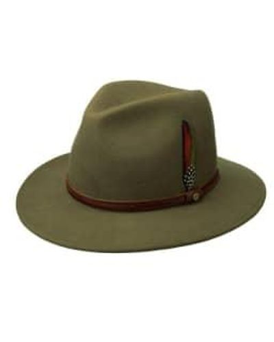 Stetson Rantoul Traveller Hat Khaki Large - Green