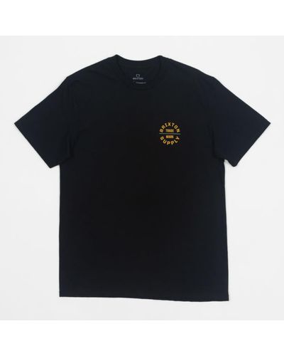 Brixton Oath V - T-shirt Manches Courtes Pour Homme, Coupe Standard, Style Décontracté Inspiré Du Travail